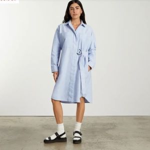 NWT Everlane The Oxford Shirtdress Light-Blue